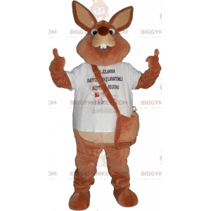 Kostium maskotka wielkiego brązowego królika BIGGYMONKEY™ z
