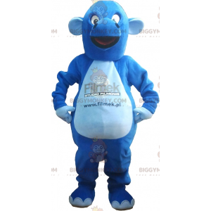 Costume de mascotte BIGGYMONKEY™ de dragon bleu géant -