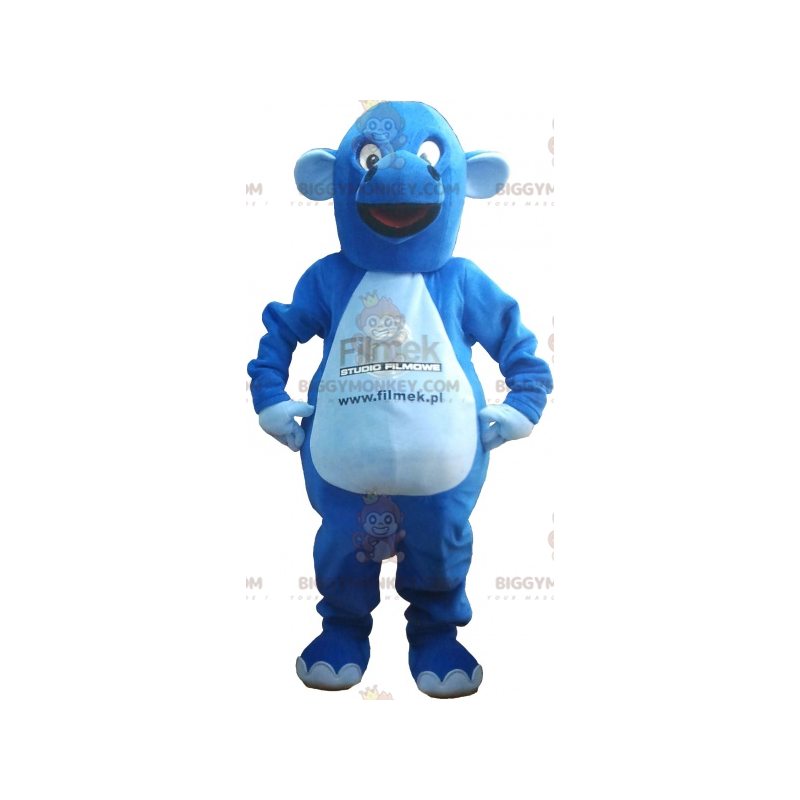 Traje de mascote gigante do dragão azul BIGGYMONKEY™ –