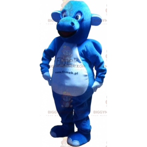 Kostium maskotka olbrzymiego niebieskiego smoka BIGGYMONKEY™ -