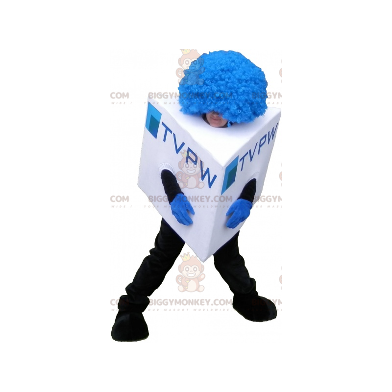 Costume de mascotte BIGGYMONKEY™ de bonhomme carré Costume de