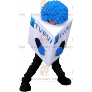 Costume da mascotte quadrato pupazzo di neve BIGGYMONKEY™