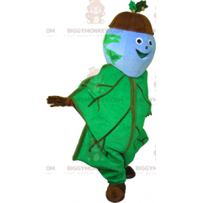 Acorn BIGGYMONKEY™-mascottekostuum met outfit van eikenblad -