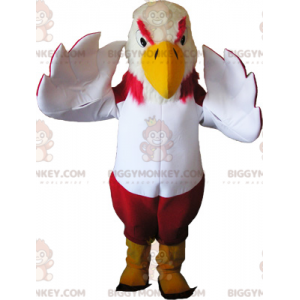 Costume de mascotte BIGGYMONKEY™ de vautour coloré avec des