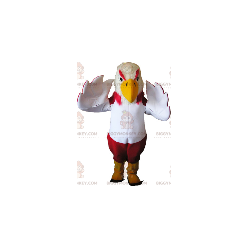 Costume de mascotte BIGGYMONKEY™ de vautour coloré avec des