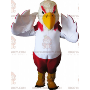 BIGGYMONKEY™ Mascot Costume Colorful Vulture with Yellow Paws -