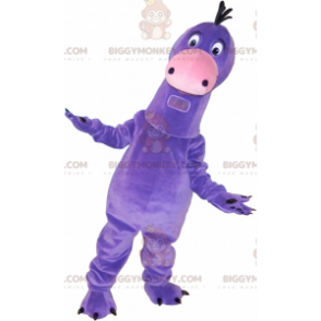 Costume de mascotte BIGGYMONKEY™ de dinosaure violet géant très