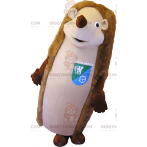 Disfraz de mascota erizo marrón y canela gigante BIGGYMONKEY™ -