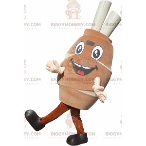 Traje de mascote de perna de carne com ossos BIGGYMONKEY™ –