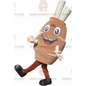 Traje de mascote de perna de carne com ossos BIGGYMONKEY™ –