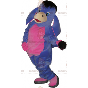 Costume de mascotte BIGGYMONKEY™ d'âne violet et rose. Costume