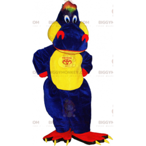 Divertente costume da mascotte gigante colorato coccodrillo