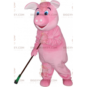 Costume de mascotte BIGGYMONKEY™ de cochon rose géant très