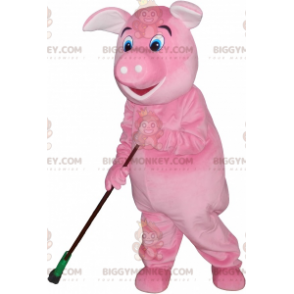 Costume de mascotte BIGGYMONKEY™ de cochon rose géant très