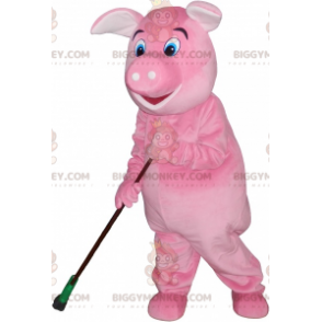 Very Realistic Giant Pink Pig BIGGYMONKEY™ Mascot Costume -