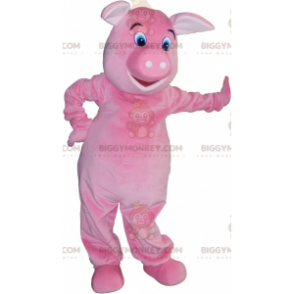 Costume de mascotte BIGGYMONKEY™ de cochon rose géant très