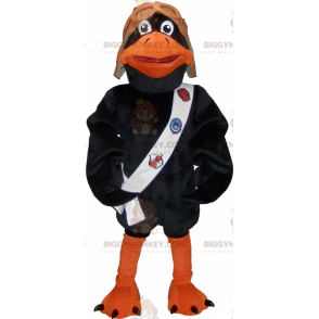 Costume de mascotte BIGGYMONKEY™ de goéland aviateur oiseau