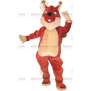 Costume da mascotte BIGGYMONKEY™ scoiattolo marrone e beige