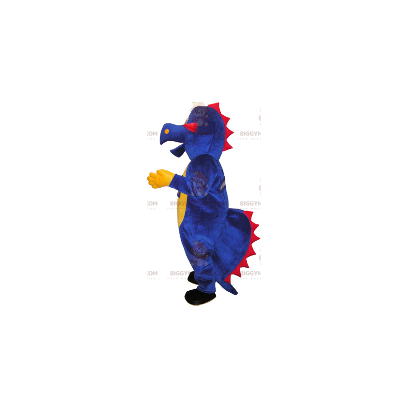 Costume de mascotte BIGGYMONKEY™ de dinosaure violet. Dinosaure