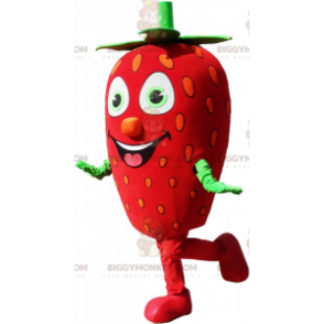 Kæmpe jordbær BIGGYMONKEY™ Maskotkostume Strawberry Fancy Dress