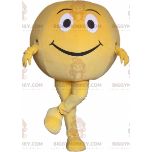 Traje de mascote gigante de bola amarela BIGGYMONKEY™. Traje de