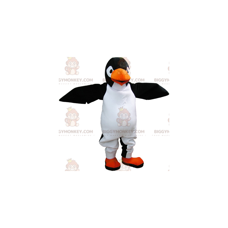 Costume de mascotte BIGGYMONKEY™ de pinguin noir et blanc géant