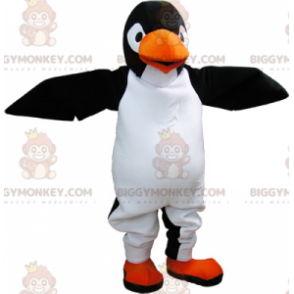 Velmi realistický kostým maskota obřího černobílého tučňáka
