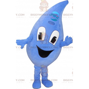 Costume de mascotte BIGGYMONKEY™ de goutte d'eau bleue géante -