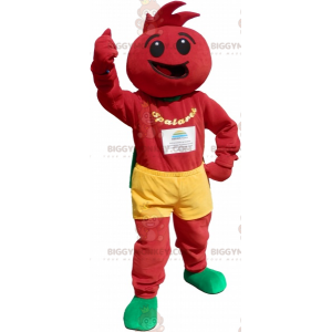 Tomatenkostuum. Tomaat BIGGYMONKEY™ mascottekostuum -