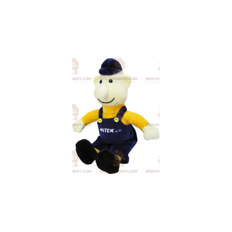 Plush boy doll in overalls - Biggymonkey.com