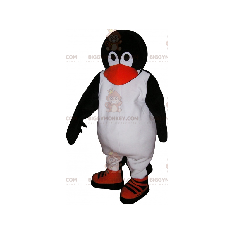 Roztomilý a roztomilý kostým černobílého tučňáka BIGGYMONKEY™