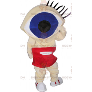 BIGGYMONKEY™ Snowman Mascot Costume with Huge Head Eye -