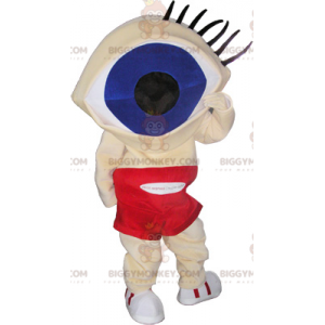 Disfraz de mascota de muñeco de nieve BIGGYMONKEY™ con ojo de