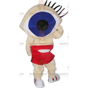 BIGGYMONKEY™ Snowman Mascot Costume with Huge Head Eye –