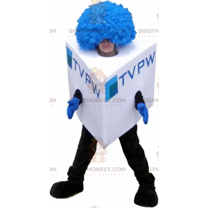 BIGGYMONKEY™ Maskottchen-Kostüm Quadratischer Mann-Würfel-Anzug