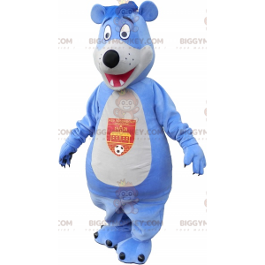 Stor blå og hvid bjørn BIGGYMONKEY™ maskotkostume -