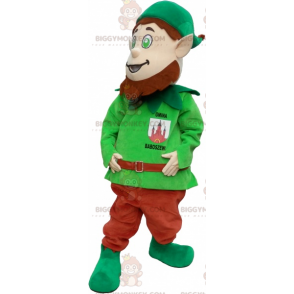 Leprechaun BIGGYMONKEY™ Mascot Costume with Pointy Ears –