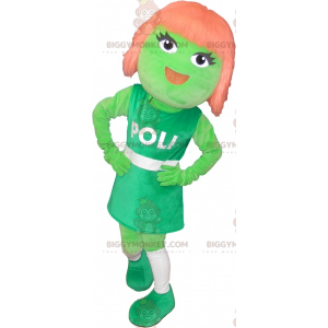 BIGGYMONKEY™ Redhead Alien Girl Mascot Costume - Biggymonkey.com