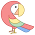 Papegoja maskot