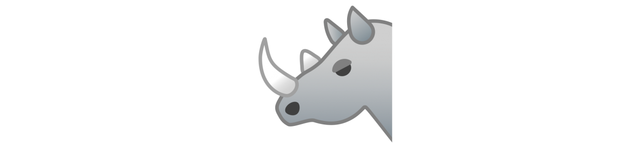 Rhinoceros maskot - maskotkostymer biggymonkey.com