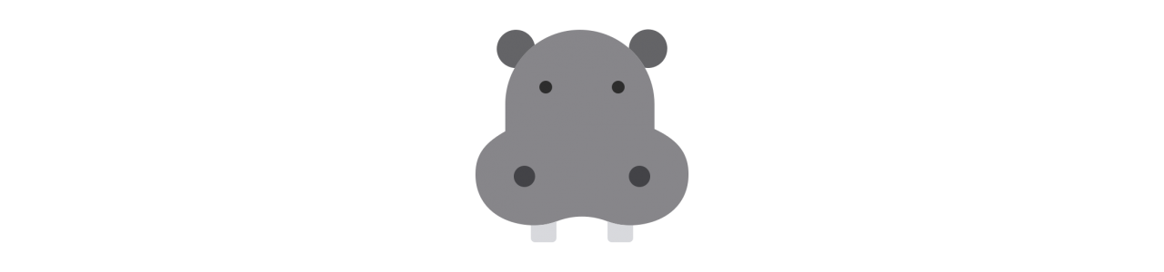 Hippopotamus maskot - maskotdräkter biggymonkey.com