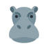 Mascotte di ippopotamo