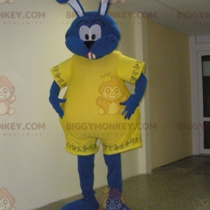 BiggyMonkey mascot: 2 mascots of blue and white penguins. Couple mascots. Discover @biggymonkey_mascots - Link : https://bit.ly/3linbWk - BIGGYMONKEY_05460 #white #and #blue #mascot #event #costume #biggymonkey #marketing #customizeds #couple #penguins #custom