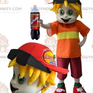 BiggyMonkey mascot: Giant and smiling yellow dinosaur mascot. Discover @biggymonkey_mascots - Link : https://bit.ly/3linbWk - BIGGYMONKEY_05922 #mascot #event #costume #biggymonkey #marketing #customized #and #yellow #costume #giant #smiling #dinosaur #custom